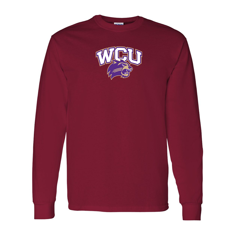 Men's Western Carolina Catamounts Gildan Heavy Cotton Long Sleeve T-Shirt