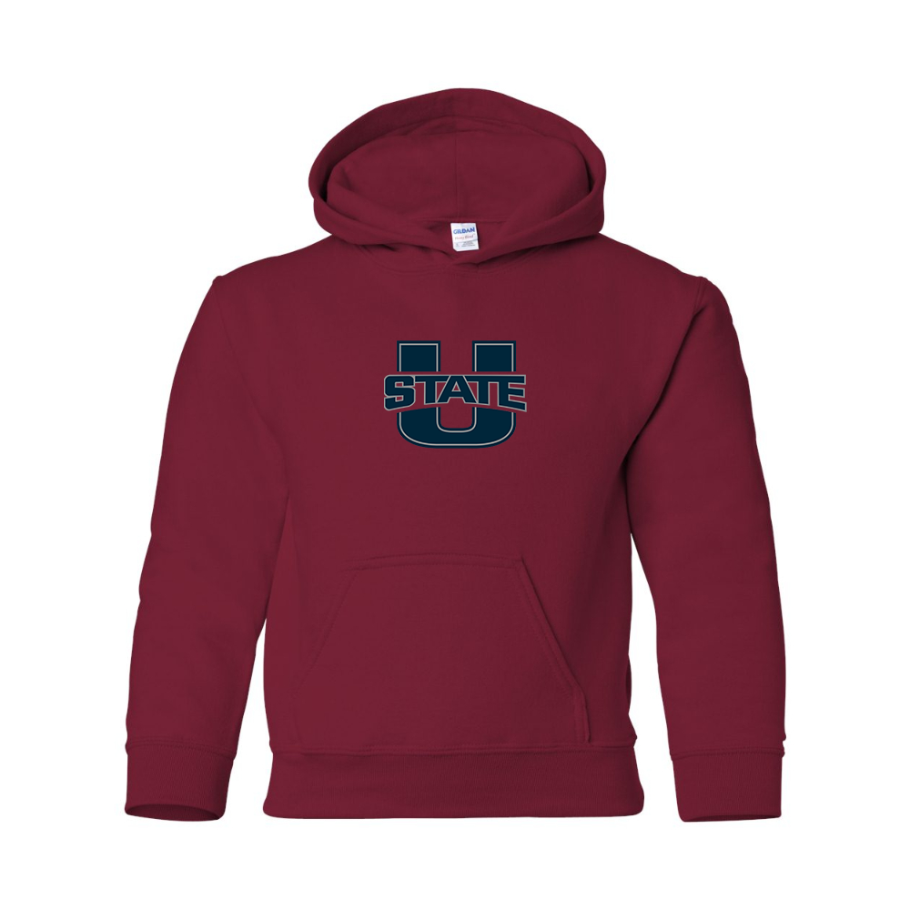 Youth Utah State Aggies  Gildan Heavy Blend  Hooded Sweatshirt