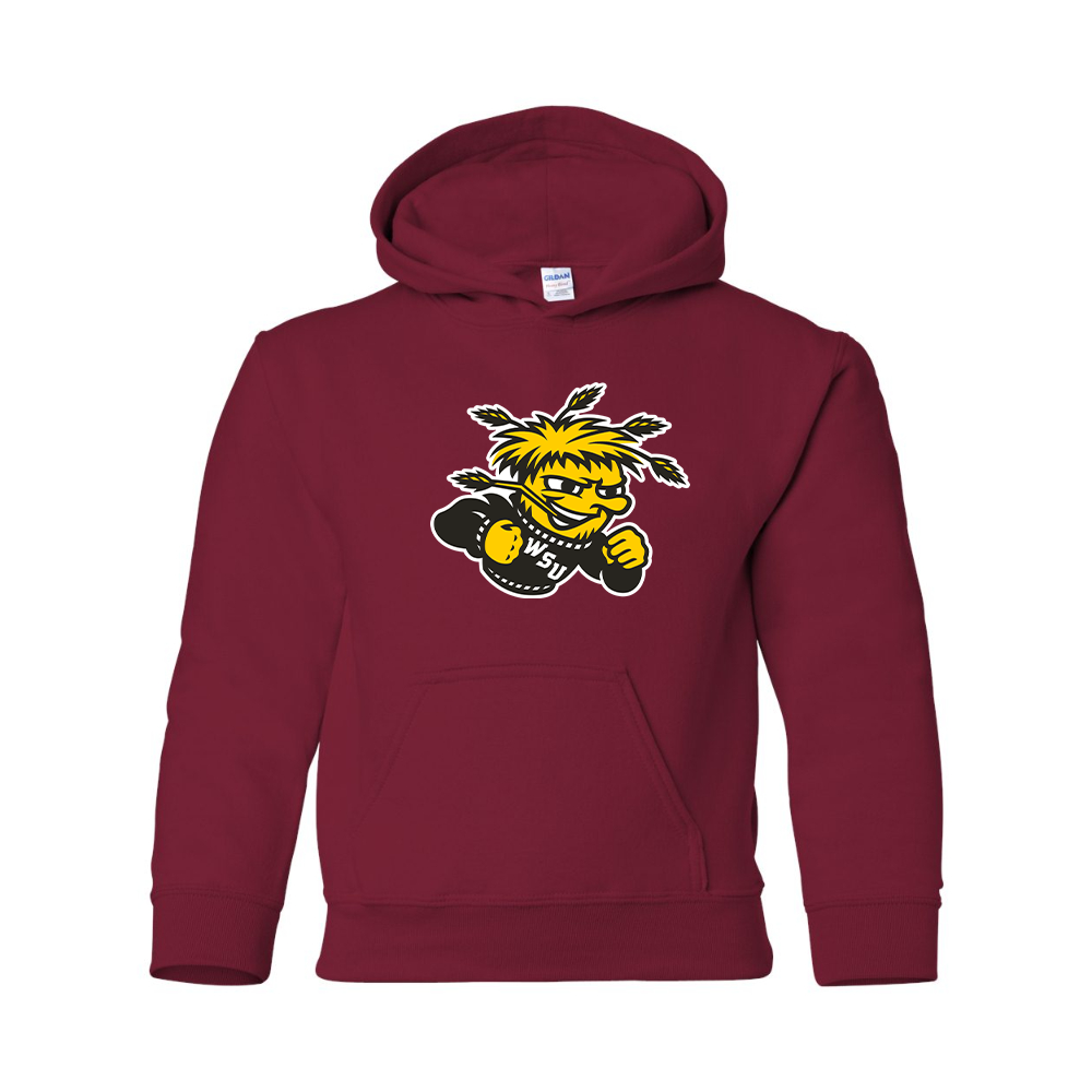 Youth Wichita State Shockers  Gildan Heavy Blend  Hooded Sweatshirt