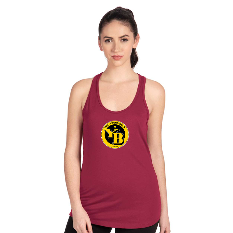Women's Young Boys Soccer Next Level Ideal Racerback Tank
