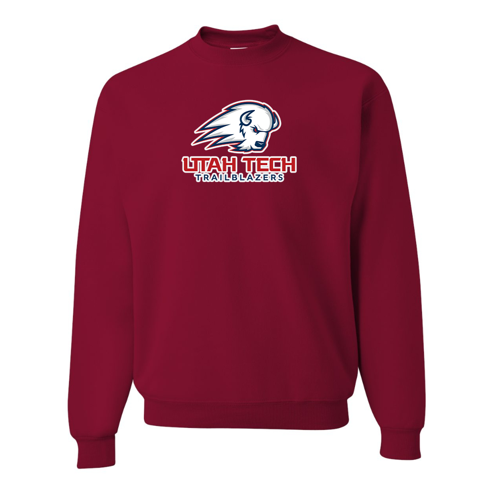 Men's Utah Tech Trailblazers JERZEES NuBlend Crewneck Sweatshirt