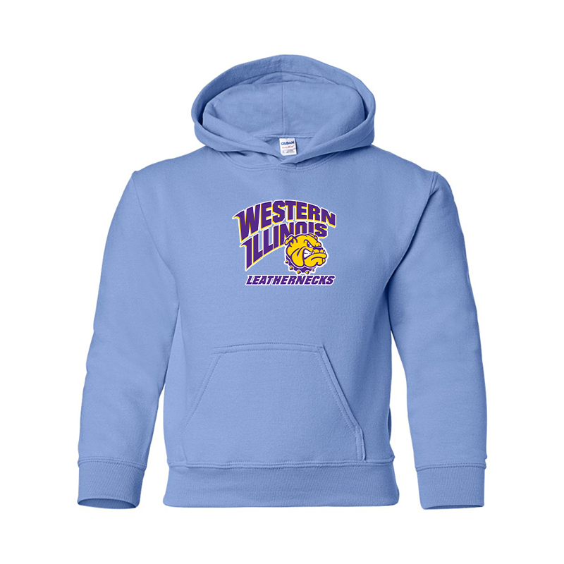 Youth Western Illinois Leathernecks Gildan Heavy Blend  Hooded Sweatshirt