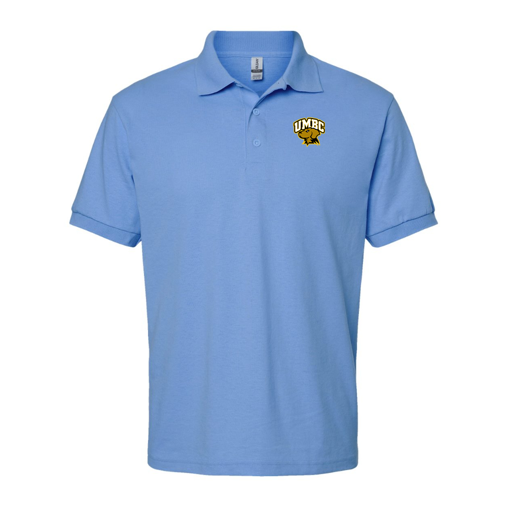 Men's  UMBC Retrievers Gildan Dry Blend Jersey Polo