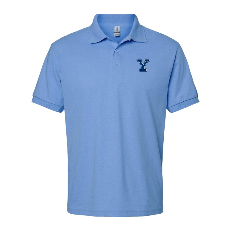 Men's Yale Bulldogs Gildan Dry Blend Jersey Polo