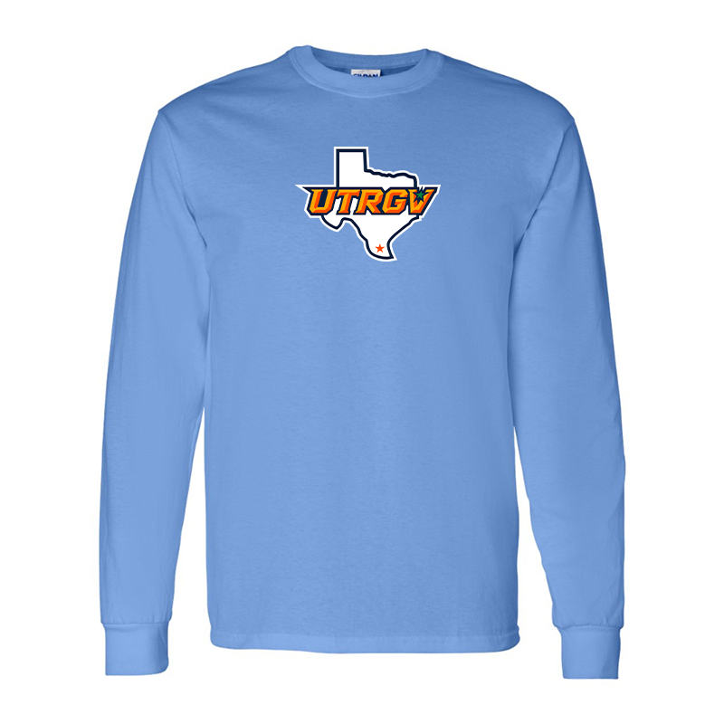 Men's UTRGV Vaqueros Gildan Heavy Cotton Long Sleeve T-Shirt