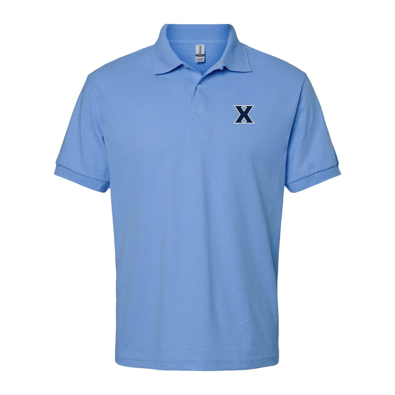 Men's Xavier Musketeers  Gildan Dry Blend Jersey Polo