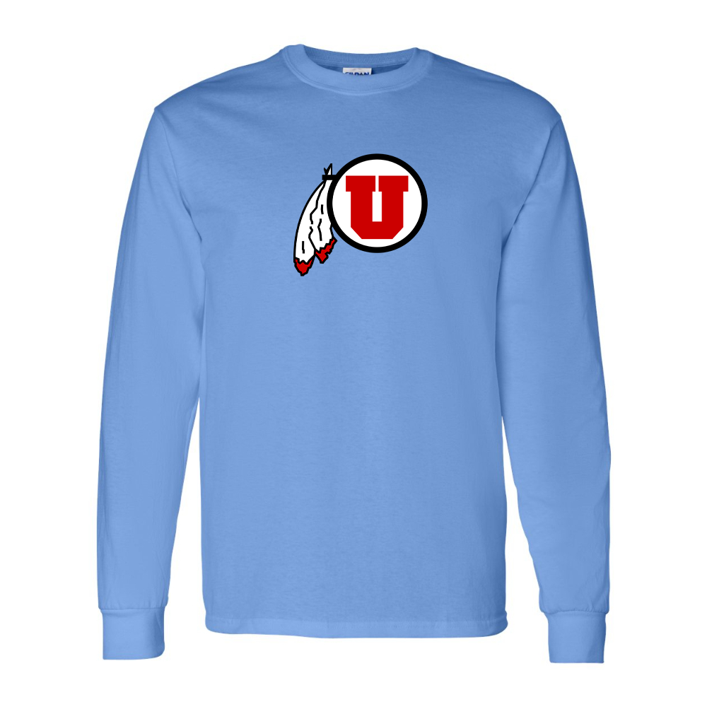 Men's  Utah Utes Gildan Heavy Cotton Long Sleeve T-Shirt