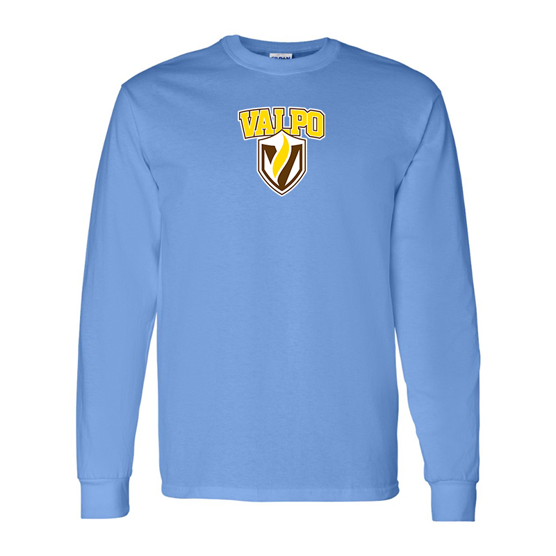 Men's Valparaiso Crusaders Gildan Heavy Cotton Long Sleeve T-Shirt