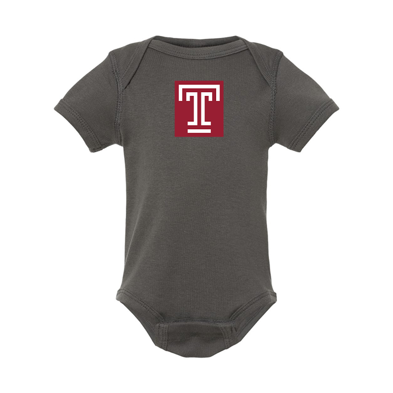 Temple Owls  Rabbit Skins Infant Baby Rib Bodysuit
