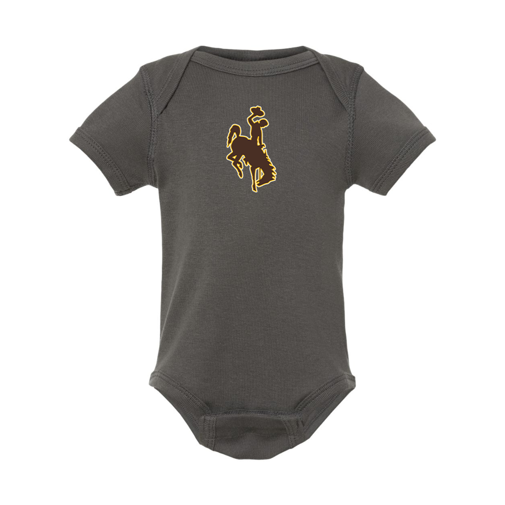 Wyoming Cowboys  Rabbit Skins Infant Baby Rib Bodysuit