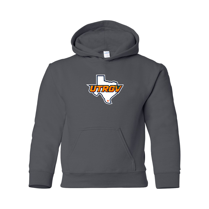 Youth UTRGV Vaqueros Gildan Heavy Blend  Hooded Sweatshirt