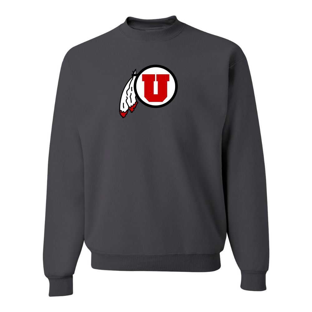 Men's Utah Utes JERZEES NuBlend Crewneck Sweatshirt