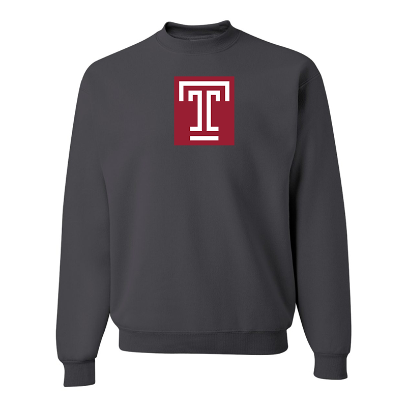 Men's Temple Owls  JERZEES NuBlend Crewneck Sweatshirt