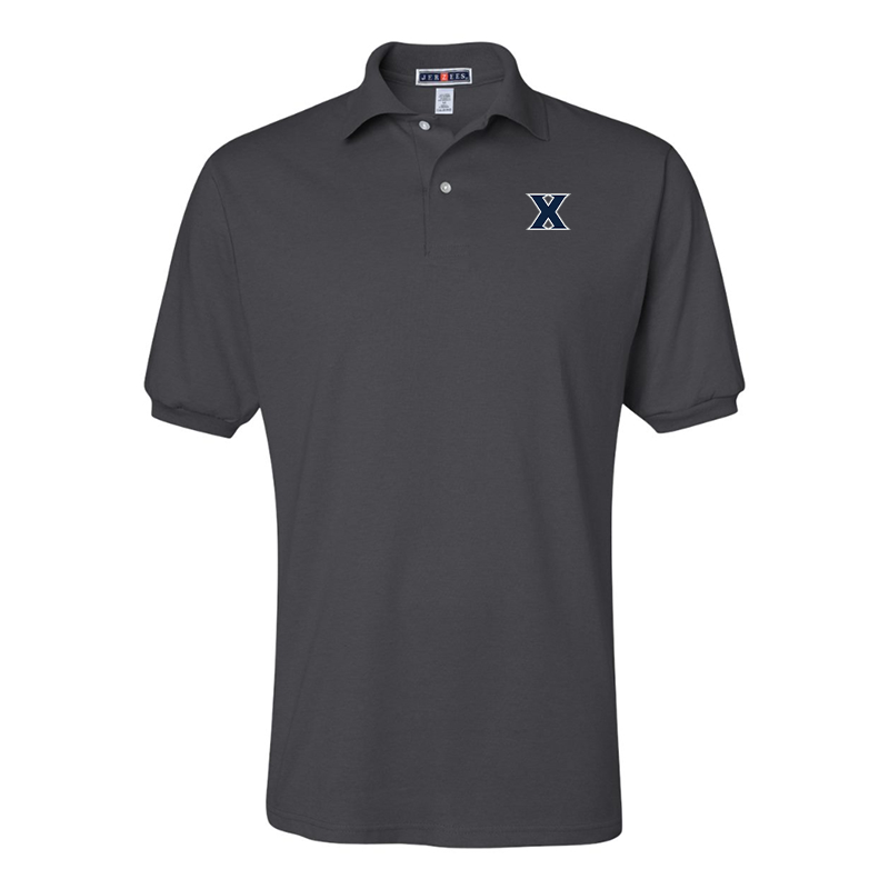 Men's Xavier Musketeers JERZEES  SpotShield polo