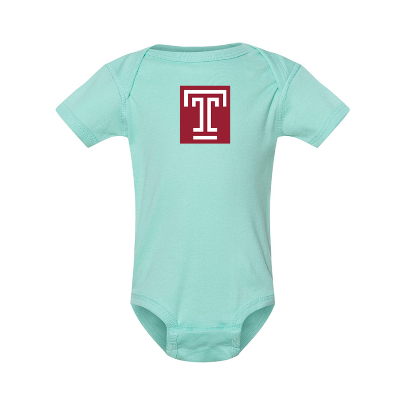 Temple Owls  Rabbit Skins Infant Baby Rib Bodysuit