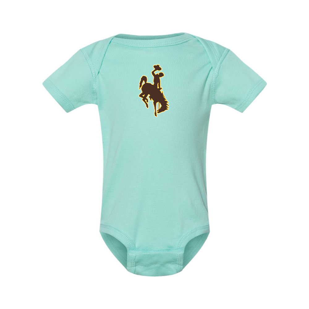 Wyoming Cowboys  Rabbit Skins Infant Baby Rib Bodysuit