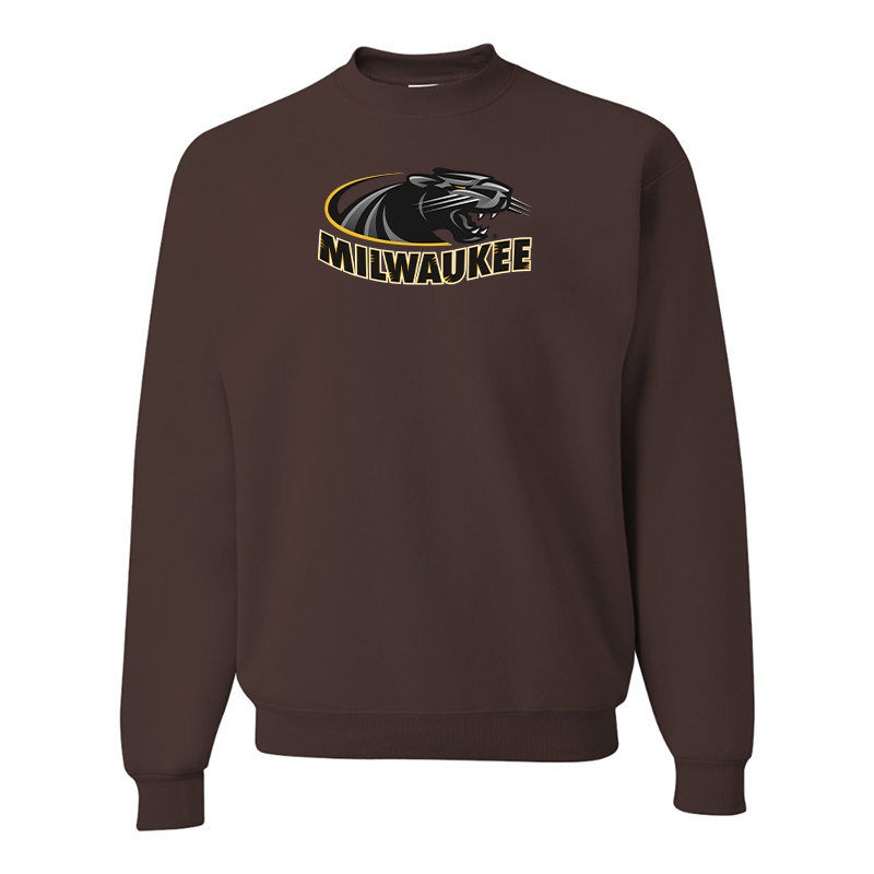 Men's Wisconsin Milwaukee Panthers JERZEES NuBlend Crewneck Sweatshirt