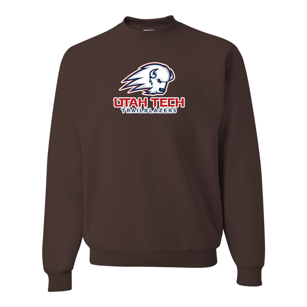 Men's Utah Tech Trailblazers JERZEES NuBlend Crewneck Sweatshirt