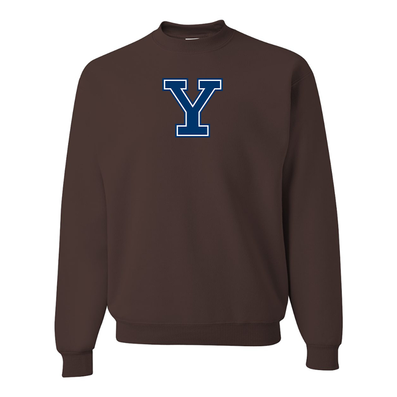 Men's Yale Bulldogs JERZEES NuBlend Crewneck Sweatshirt
