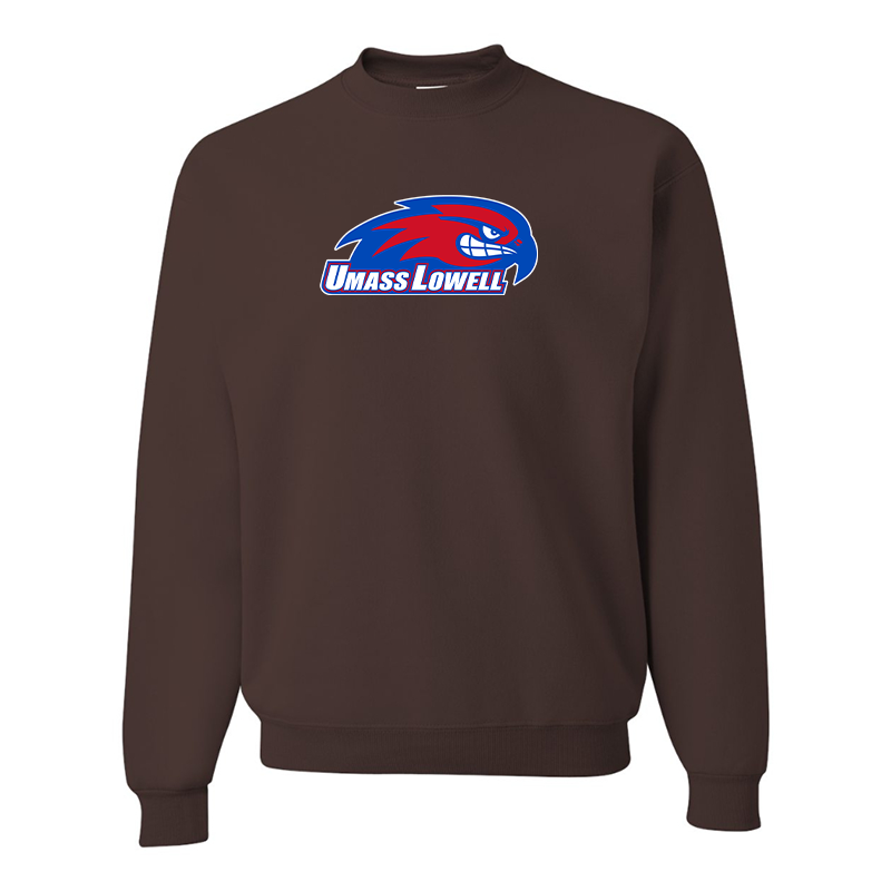 Men's UMass Lowell River Hawks  JERZEES NuBlend Crewneck Sweatshirt
