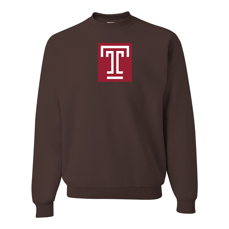 Men's Temple Owls  JERZEES NuBlend Crewneck Sweatshirt