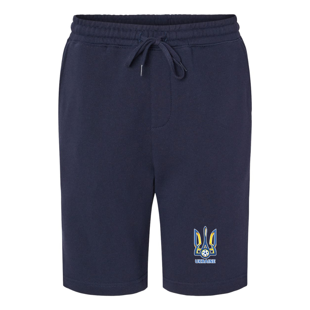 Men's Ukraine National Football Soccer Team Independent Trading Co Midweight Fleece Shorts