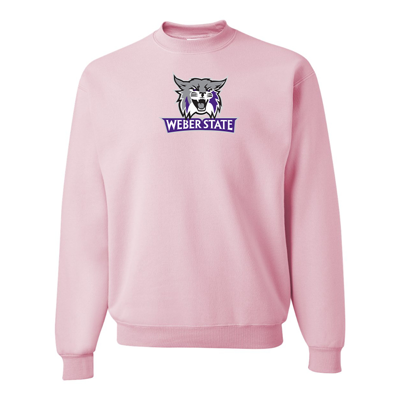 Men's Weber State Wildcats JERZEES NuBlend Crewneck Sweatshirt