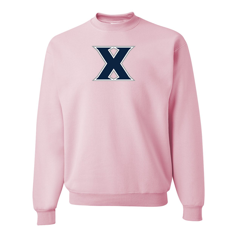 Men's Xavier Musketeers JERZEES NuBlend Crewneck Sweatshirt