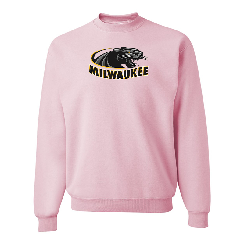 Men's Wisconsin Milwaukee Panthers JERZEES NuBlend Crewneck Sweatshirt