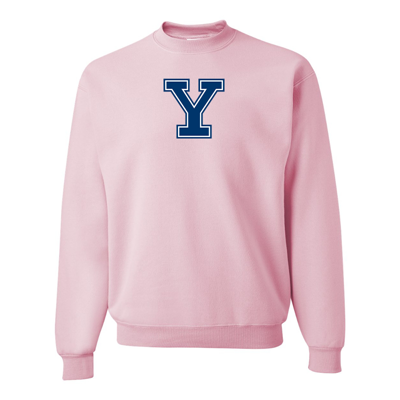 Men's Yale Bulldogs JERZEES NuBlend Crewneck Sweatshirt