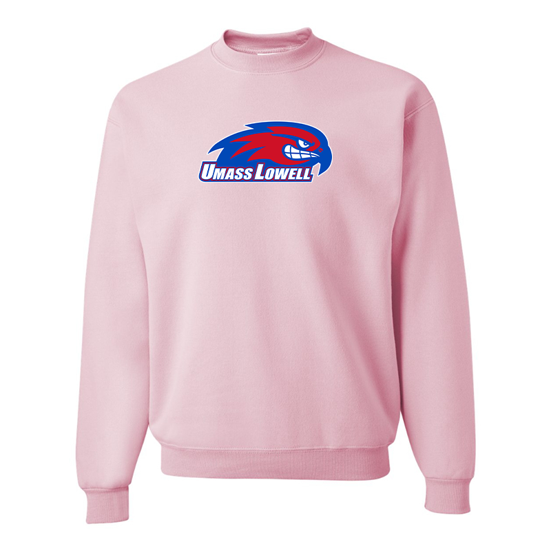 Men's UMass Lowell River Hawks  JERZEES NuBlend Crewneck Sweatshirt