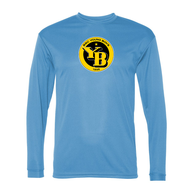 Men's  Young Boys Soccer Performance Long Sleeve T-Shirt