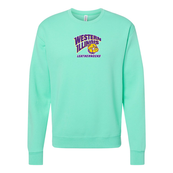 Men's Western Illinois Leathernecks  JERZEES NuBlend Crewneck Sweatshirt