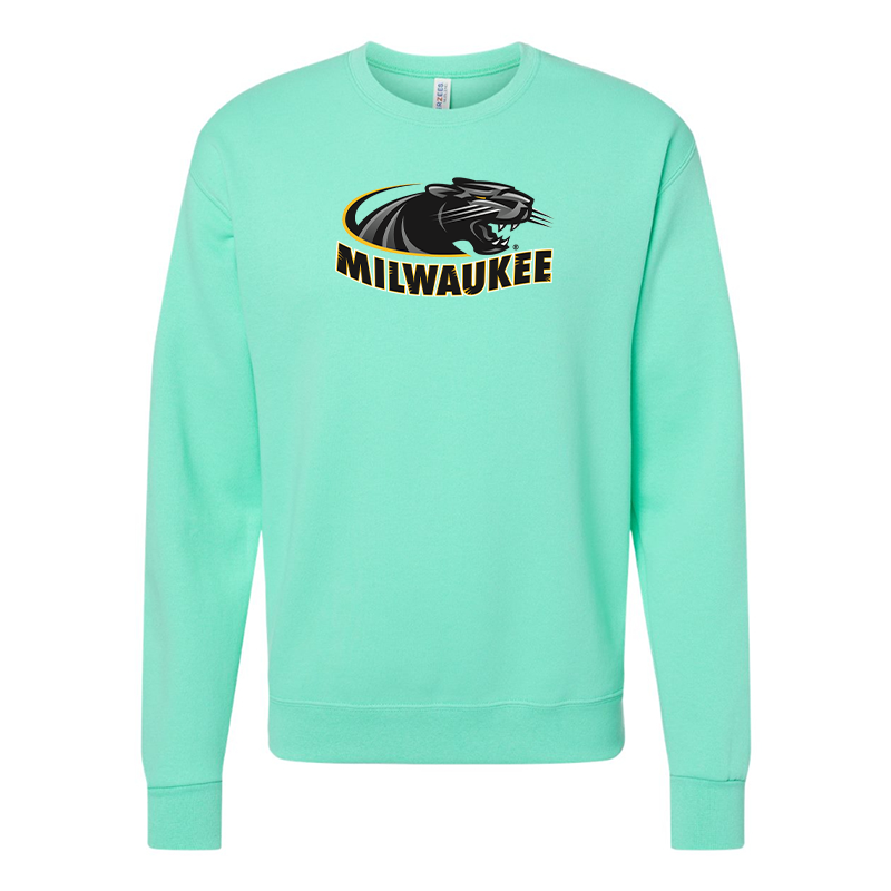 Men's Wisconsin Milwaukee Panthers JERZEES NuBlend Crewneck Sweatshirt
