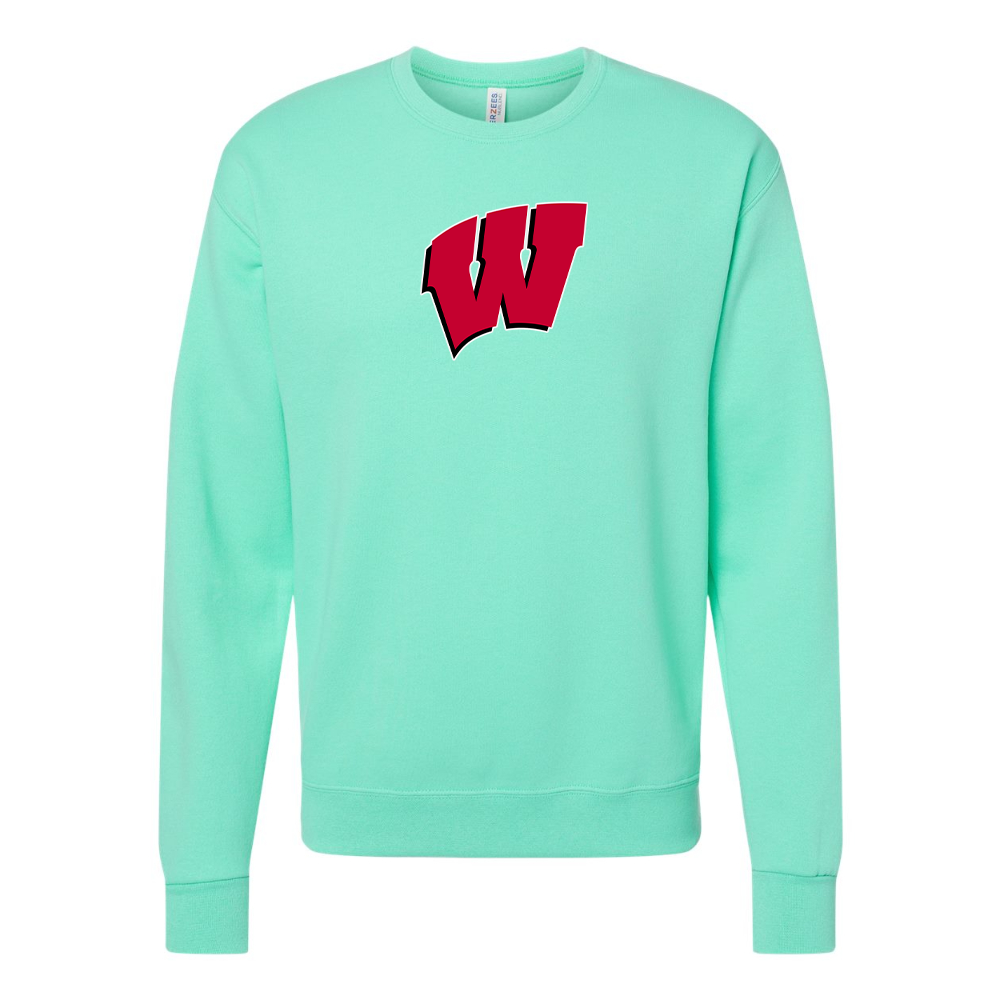 Men's Wisconsin Badgers JERZEES NuBlend Crewneck Sweatshirt