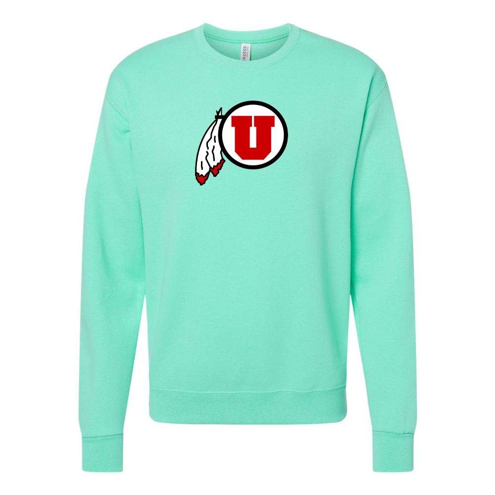 Men's Utah Utes JERZEES NuBlend Crewneck Sweatshirt