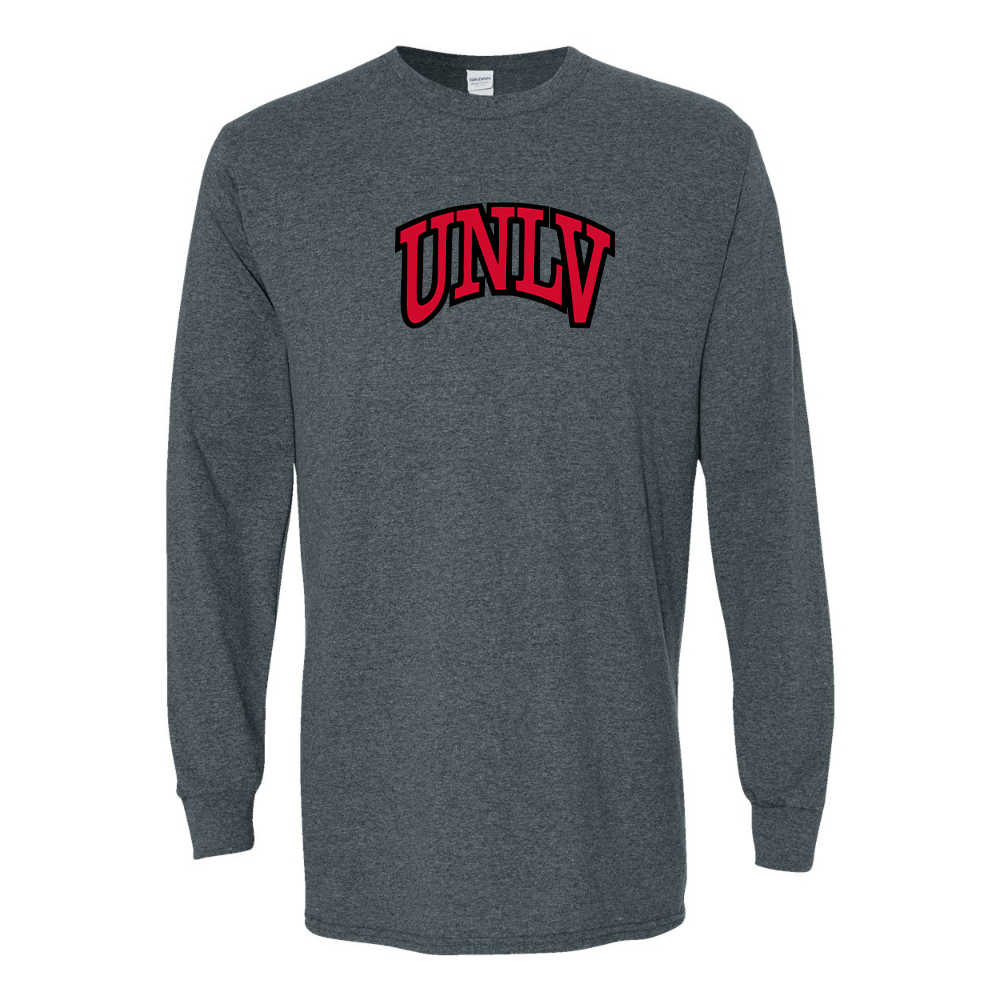 Men's UNLV Rebels Gildan Heavy Cotton Long Sleeve T-Shirt
