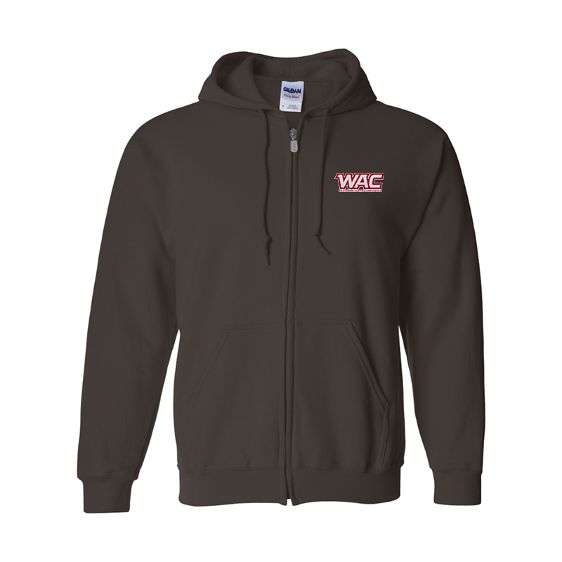 Men's Western Athletic Conference Gildan  Heavy Blend Full Zip Hooded Sweatshirt