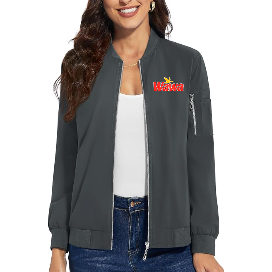 Women's  Wawa Gas Station Premium Bomber Jacket Outerwear