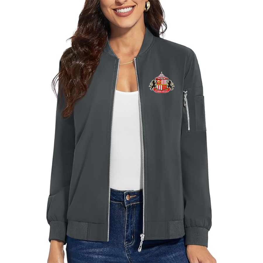 Women's Sunderland AFC Soccer  Premium Bomber Jacket Outerwear