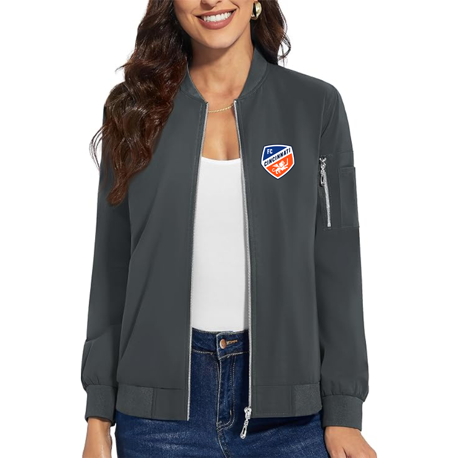 Women's FC Cincinnati Premium Bomber Jacket Outerwear