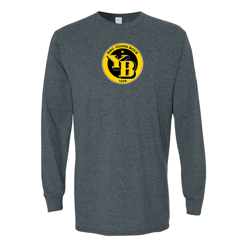 Men's Young Boys Soccer Gildan Heavy Cotton Long Sleeve T-Shirt