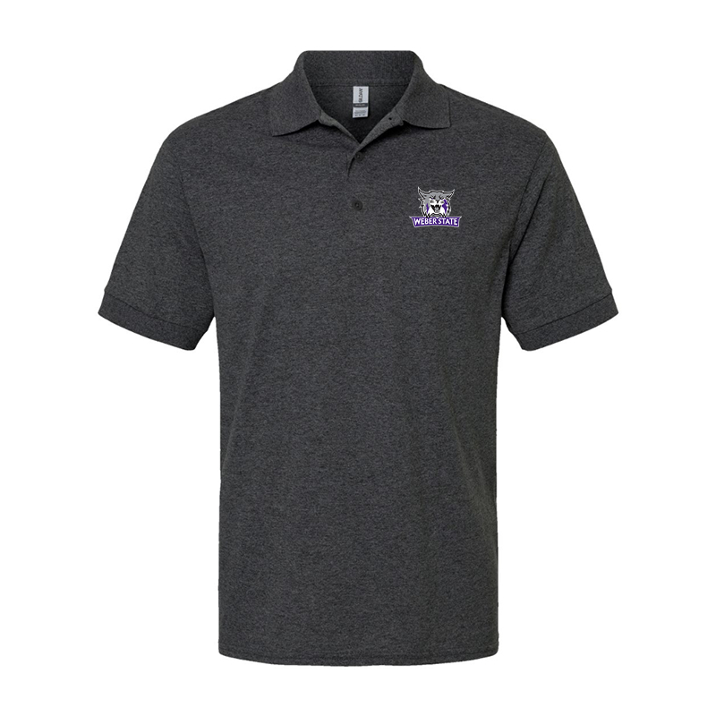 Men's Weber State Wildcats Gildan Dry Blend Jersey Polo