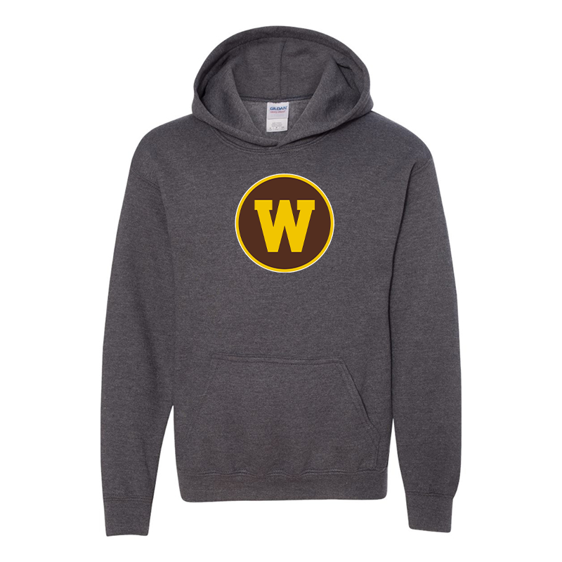 Youth Western Michigan Broncos  Gildan Heavy Blend  Hooded Sweatshirt