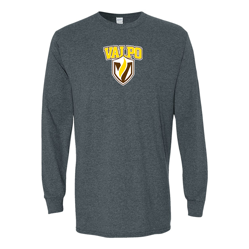 Men's Valparaiso Crusaders Gildan Heavy Cotton Long Sleeve T-Shirt