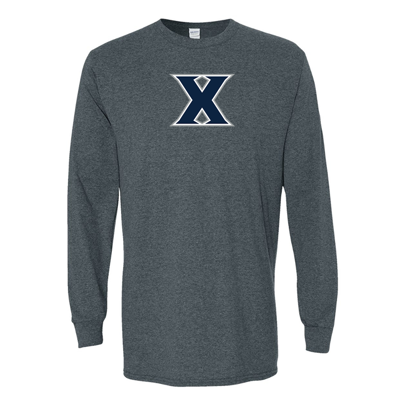 Men's Xavier Musketeers Gildan Heavy Cotton Long Sleeve T-Shirt