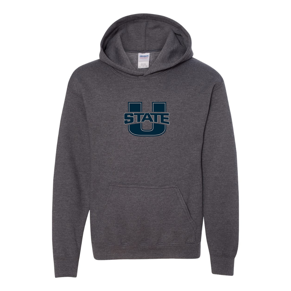 Youth Utah State Aggies  Gildan Heavy Blend  Hooded Sweatshirt