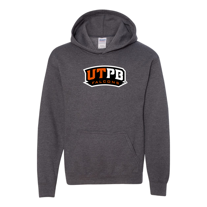 Youth UTPB Falcons Gildan Heavy Blend  Hooded Sweatshirt