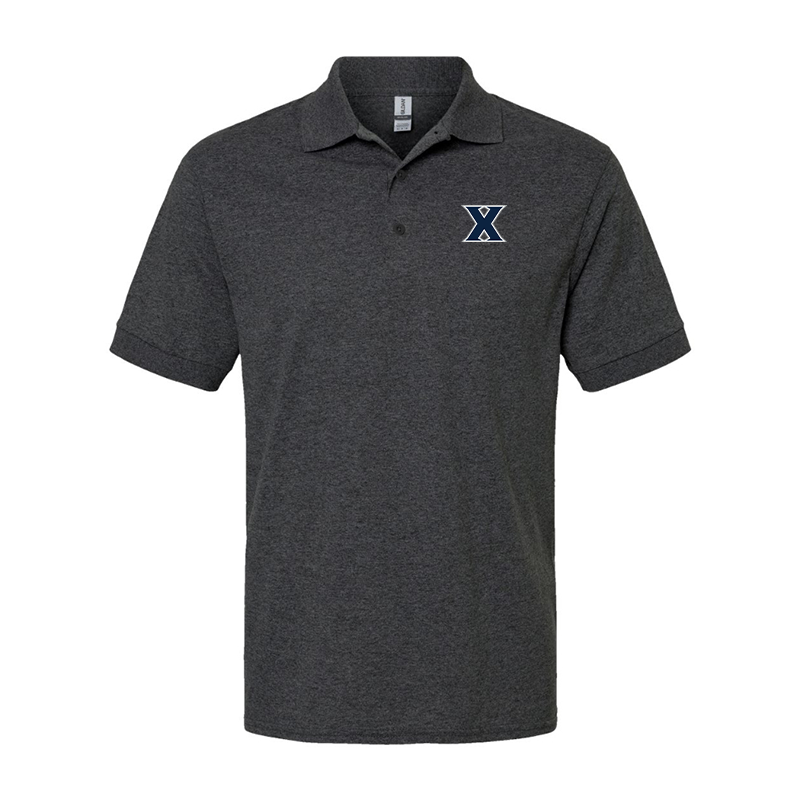 Men's Xavier Musketeers  Gildan Dry Blend Jersey Polo
