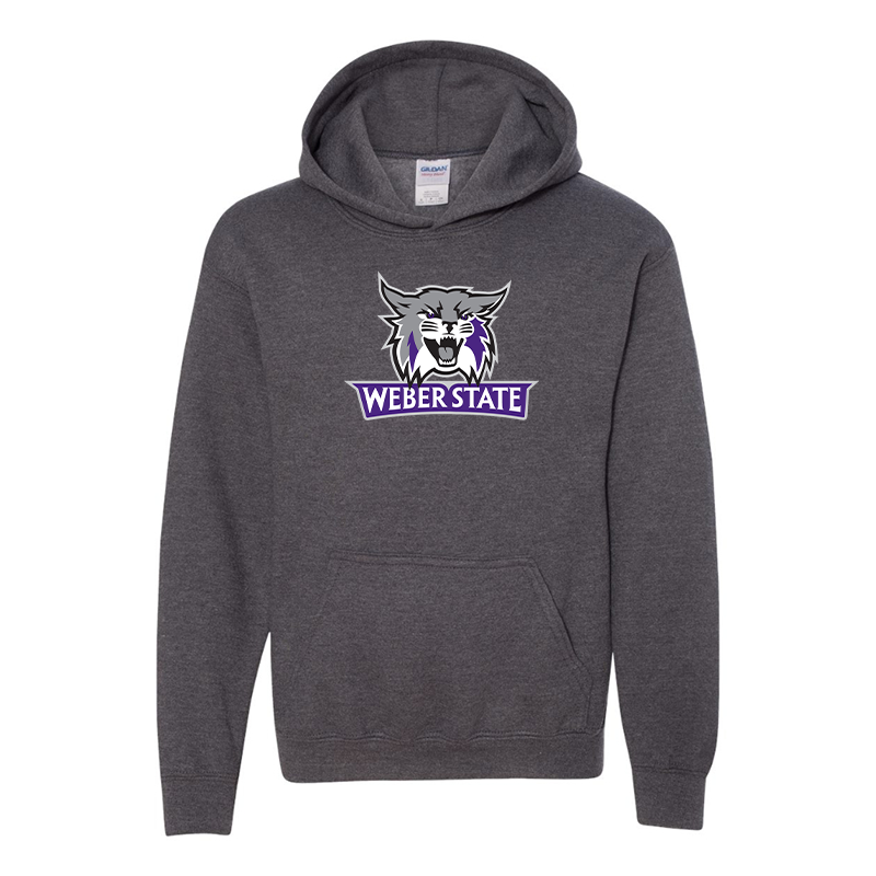 Youth Weber State Wildcats Gildan Heavy Blend  Hooded Sweatshirt